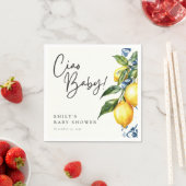 Lemon Positano Italienische Babydusche Serviette (Beispiel)