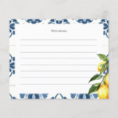 Lemon Positano Italienisches Brautparty Rezept Kar (Rückseite)