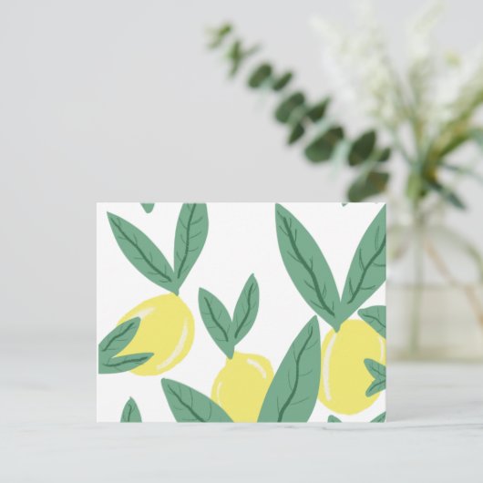 Lemon Postkarte (Stehend Vorderseite)