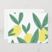 Lemon Postkarte (Vorne/Hinten)
