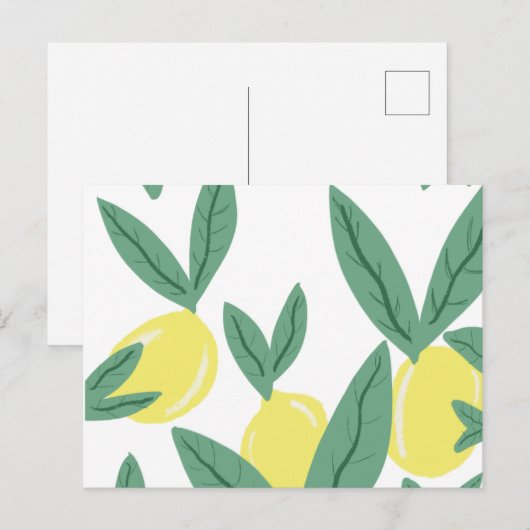 Lemon Postkarte (Vorne/Hinten)