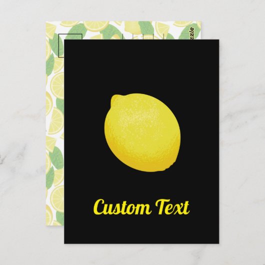Lemon Postkarte (Vorne/Hinten)