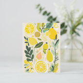 Lemon Postkarte (Stehend Vorderseite)