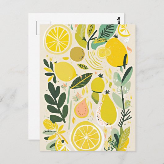 Lemon Postkarte (Vorne/Hinten)