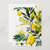 Lemon Postkarte (Vorne/Hinten)
