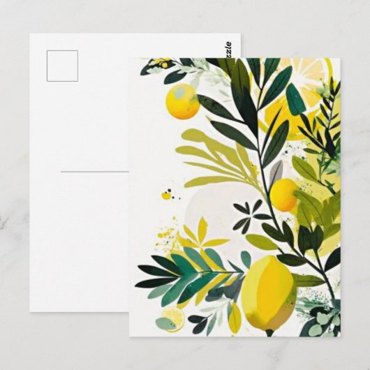 Lemon Postkarte (Vorne/Hinten)