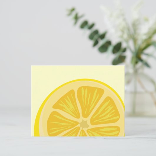 Lemon Postkarte (Stehend Vorderseite)