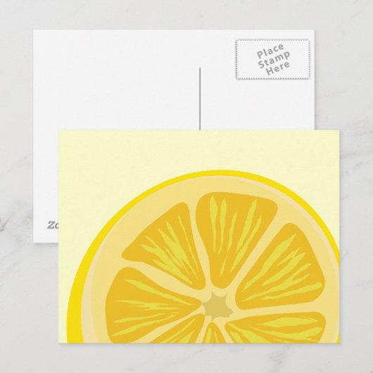 Lemon Postkarte (Vorne/Hinten)
