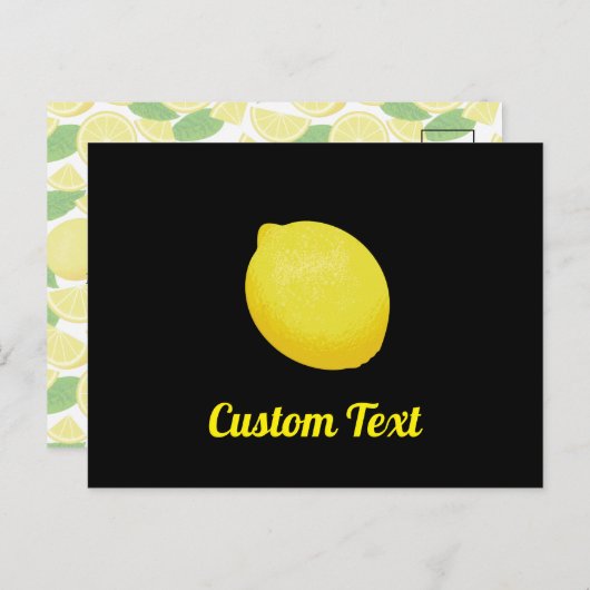 Lemon Postkarte (Vorne/Hinten)