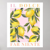 Lemon Print Italy Poster (Vorne)
