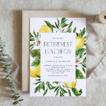 Lemon-Rahmen-Ruhestätte für Wasserfarben Einladung<br><div class="desc">Mit dieser individuell gestaltbaren Einladung zum Abendessen laden wir Sie zu Ihrer Veranstaltung ein. Es zeichnet sich durch einen Aquarellrahmen aus Zitronen und Zitronenblüten mit moderner Typografie aus. Personalisieren Sie diese,  indem Sie Ihre Daten hinzufügen. Diese Zitronenpension-Einladung ist perfekt für die Party im Sommer.</div>