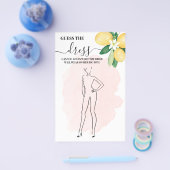 Lemon rät euch die Dress Pink Brautparty Game Card Flyer (Einzeln)