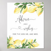 Lemon Rat für die Braut und Wünsche Poster (Vorne)