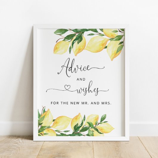 Lemon Rat für die Braut und Wünsche Poster