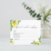 Lemon Rat und Wünsche Brautparty Karte (Stehend Vorderseite)