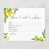 Lemon Rat und Wünsche Brautparty Karte (Vorderseite)