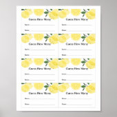 Lemon-Ratespiel-Schätztickets Poster (Vorne)