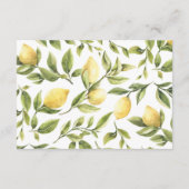 Lemon Ratschläge und Wünsche Brautparty-Game-Karte Begleitkarte (Rückseite)