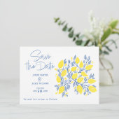 Lemon-Reben Save the Date (Stehend Vorderseite)