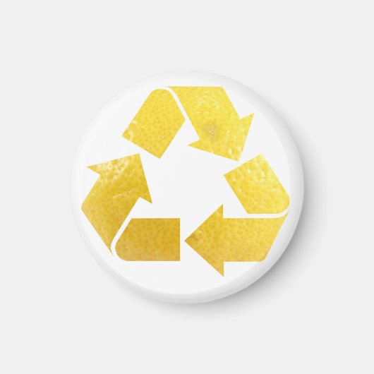 Lemon Recycle Magnet (Vorne)