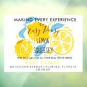 LEMON-Referenzen für echtes Anwesen Hinweis Geschä Fensteraufkleber (Blatt 3)