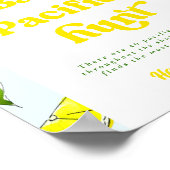 Lemon Retro Baby Schnuller Hunt Showspiele Poster (Ecke)