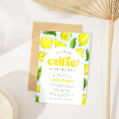 Lemon Retro Kleine Süsse Yellow Arch Baby Dusche Einladung