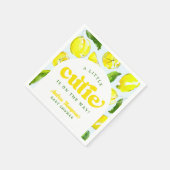 Lemon Retro Kleine Süsse Yellow Arch Baby Dusche Serviette (Ecke)