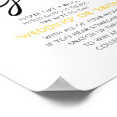 Lemon Ring Game Brautparty Sign Poster (Ecke)