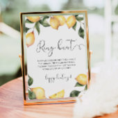 Lemon Ringjagd Brautparty Poster