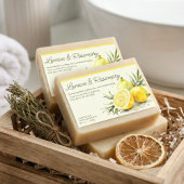 Lemon & Rosemary Organic Soap Sticker Label