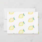 Lemon RSVP Card (Rückseite)