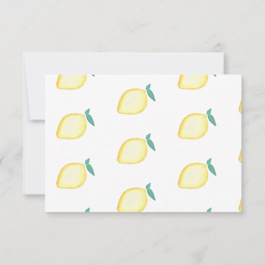 Lemon RSVP Card (Rückseite)