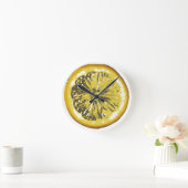 Lemon Runde Wanduhr (Zuhause)