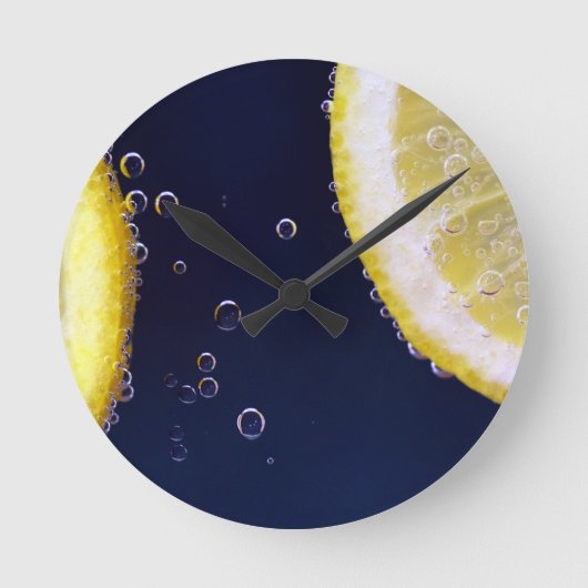 Lemon Runde Wanduhr (Vorderseite)