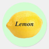 Lemon Runder Aufkleber (Vorderseite)