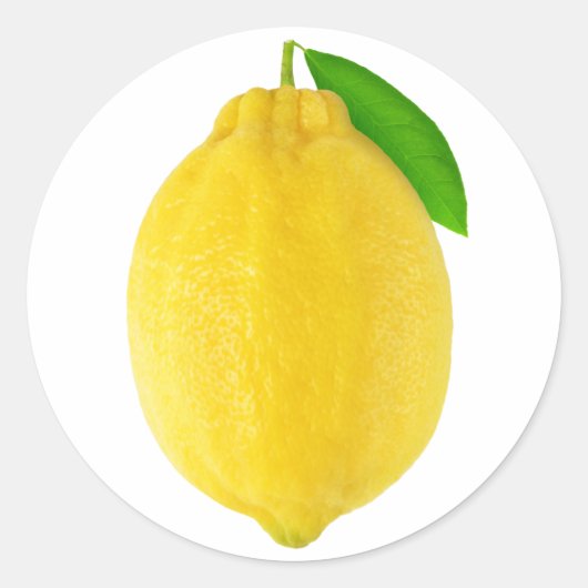 Lemon Runder Aufkleber (Vorderseite)