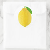 Lemon Runder Aufkleber (Tasche)