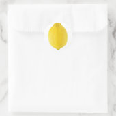 Lemon Runder Aufkleber (Tasche)
