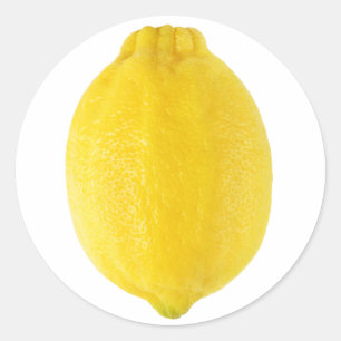Lemon Runder Aufkleber