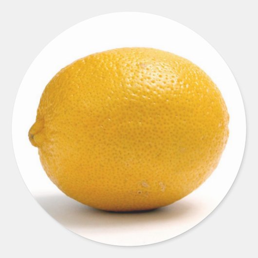 Lemon Runder Aufkleber (Vorderseite)