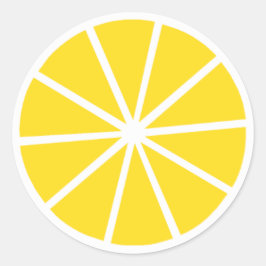Lemon Runder Aufkleber