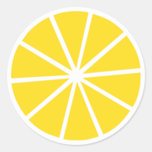 Lemon Runder Aufkleber