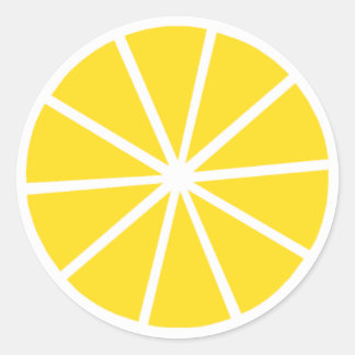 Lemon Runder Aufkleber