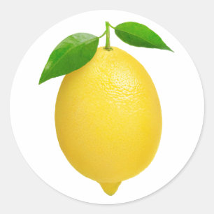 Lemon Runder Aufkleber