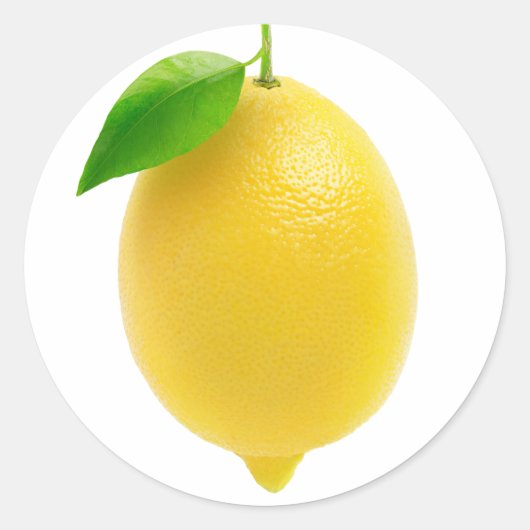 Lemon Runder Aufkleber (Vorderseite)
