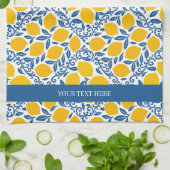 Lemon Rustic Farmhouse French Country Geschirrtuch (Gefaltet)