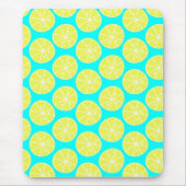 Lemon rutschte auf blauem Hintergrund Mousepad (Vorne)