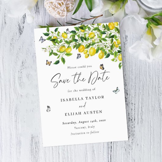 Lemon Save The Date
