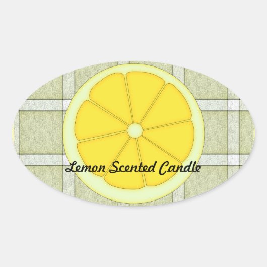 Lemon Scented Candle Sticker (Vorderseite)